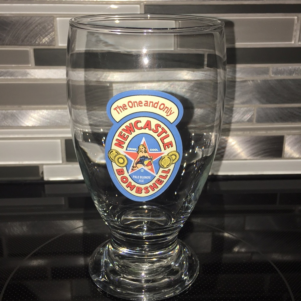 Newcastle Bombshell Beer Glass